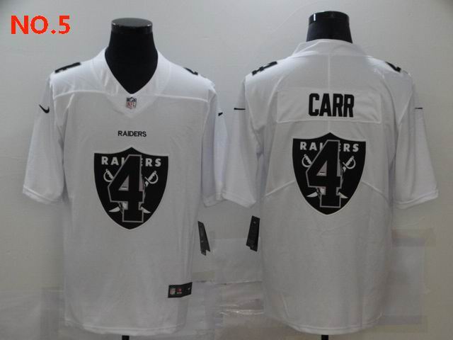 Men's Las Vegas Raiders 4 Derek Carr Jesey NO.5;